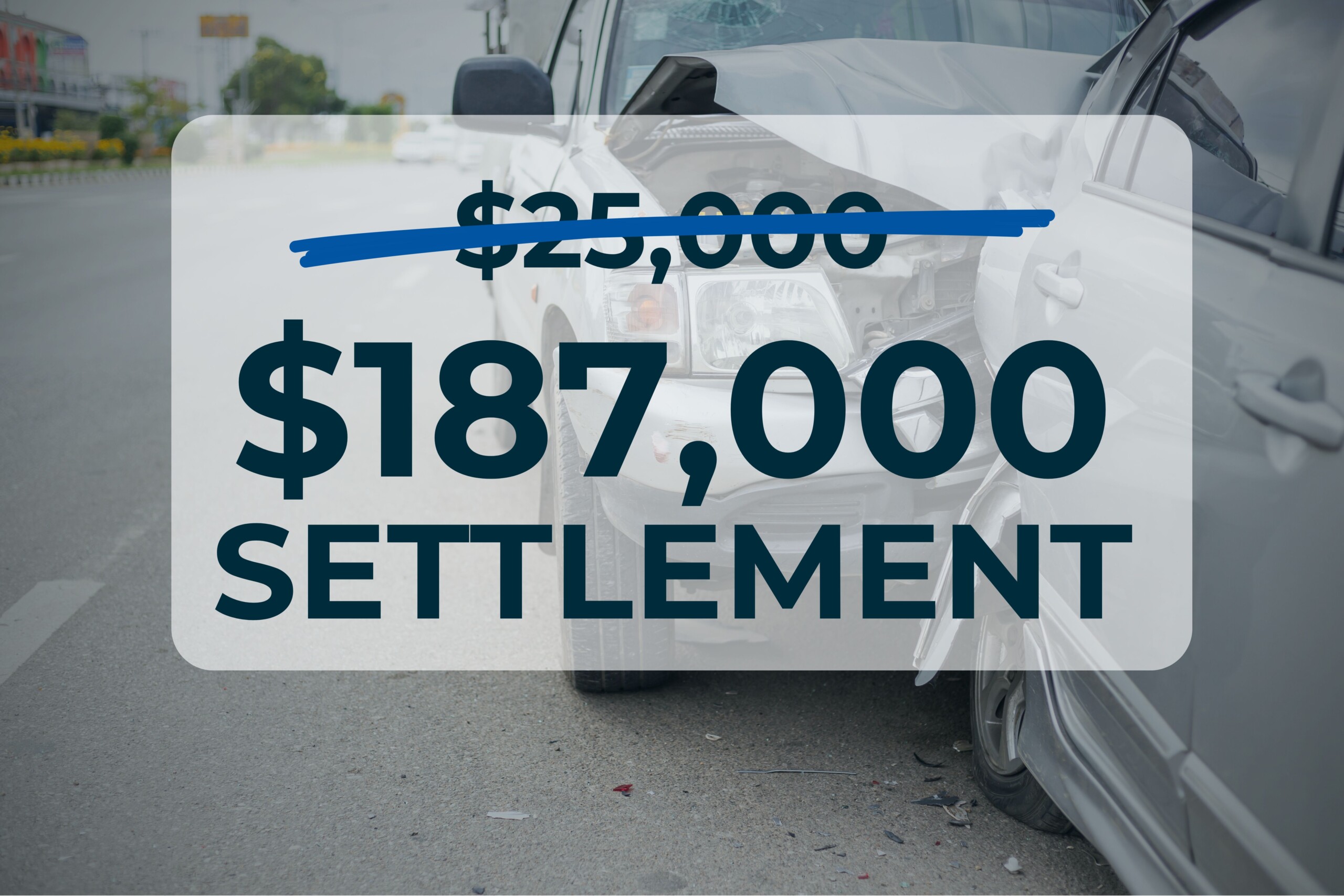 Hughes & Coleman Injury Lawyers secured at $187,000 settlement for a Tennessee man who was in a rear-end collision. The insurance company initially offered him $25,000